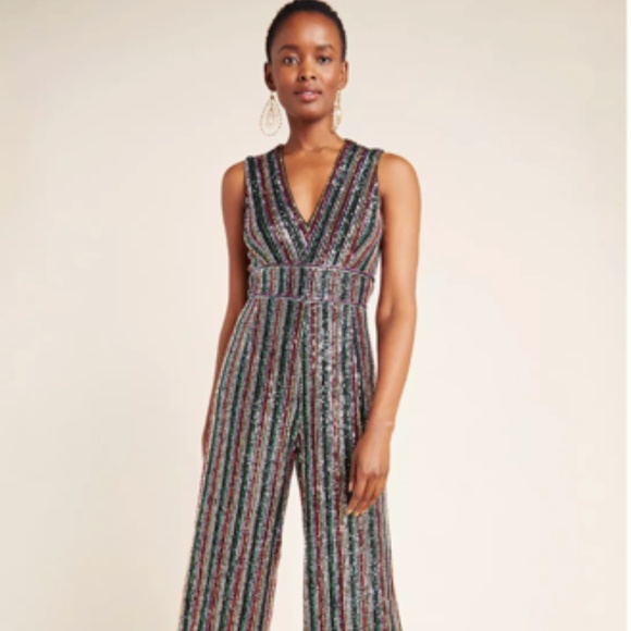 Saylor NYC Winnipeg Sequined Jumpsuit XS - Picture 1 of 5